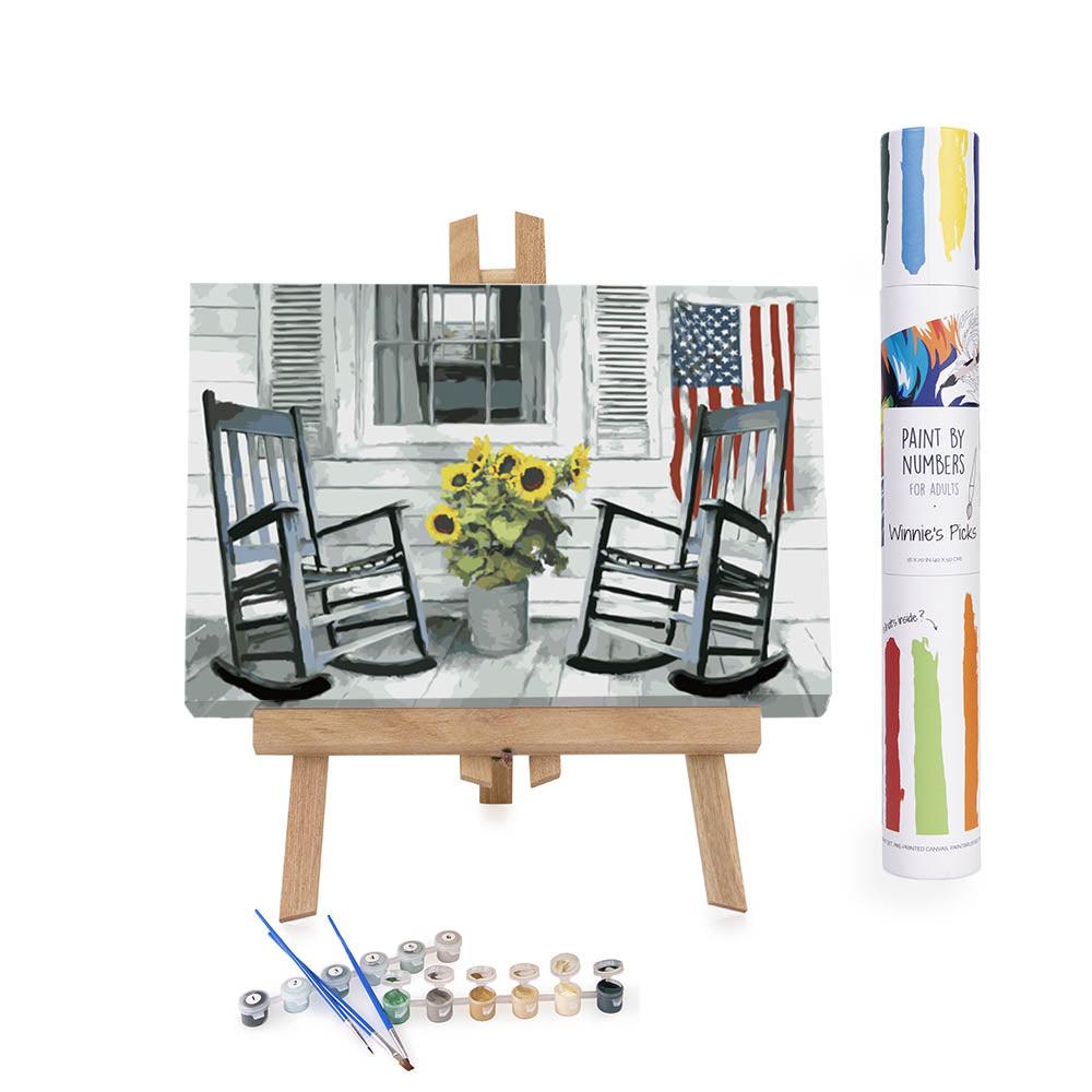 Winnie's Picks A Norwegian Fjord Cabin Adult Paint by Numbers Kit