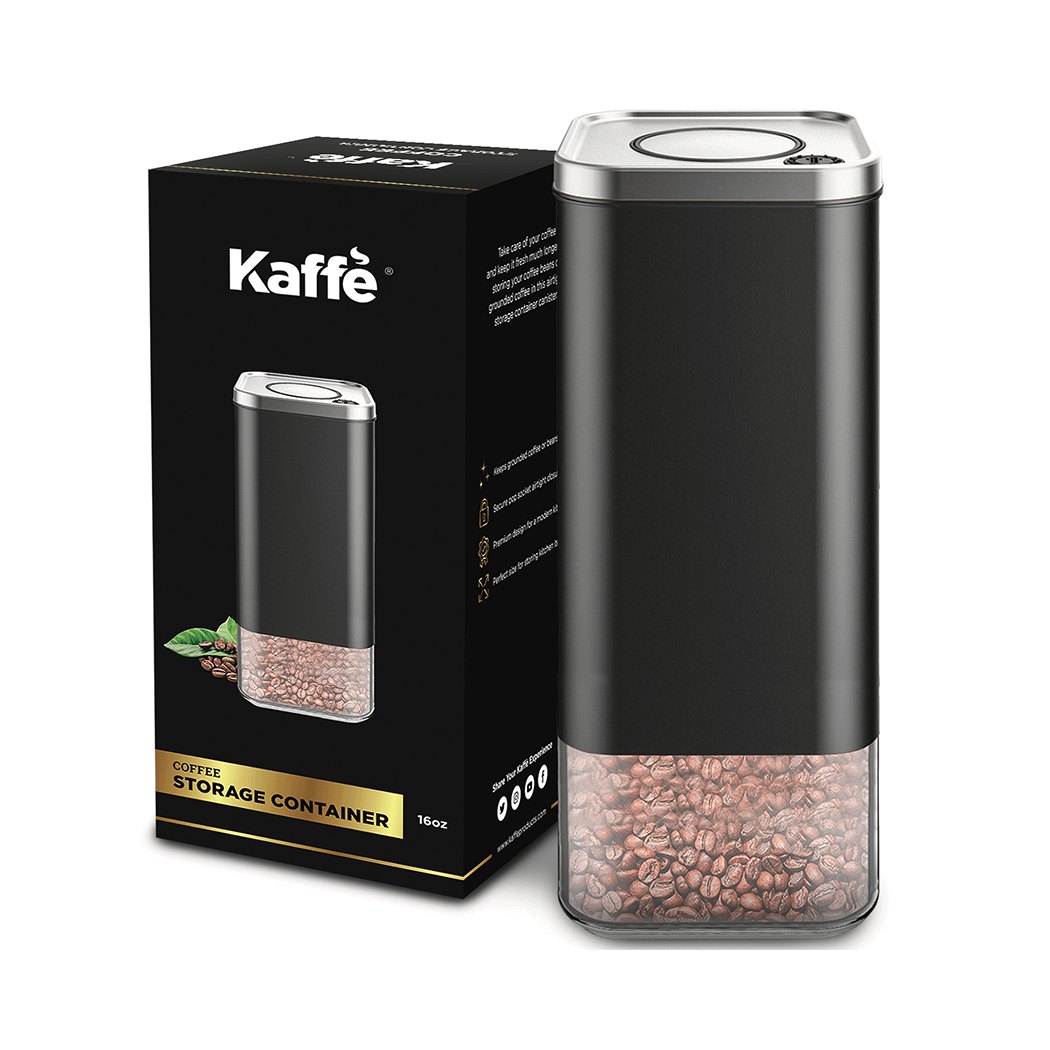 Kaffe Electric Blade Coffee Grinder w/Removable Cup. 4.5oz 14-Cup Capacity.  Cleaning Brush Included. Perfect Grinder for Coffe (Black)
