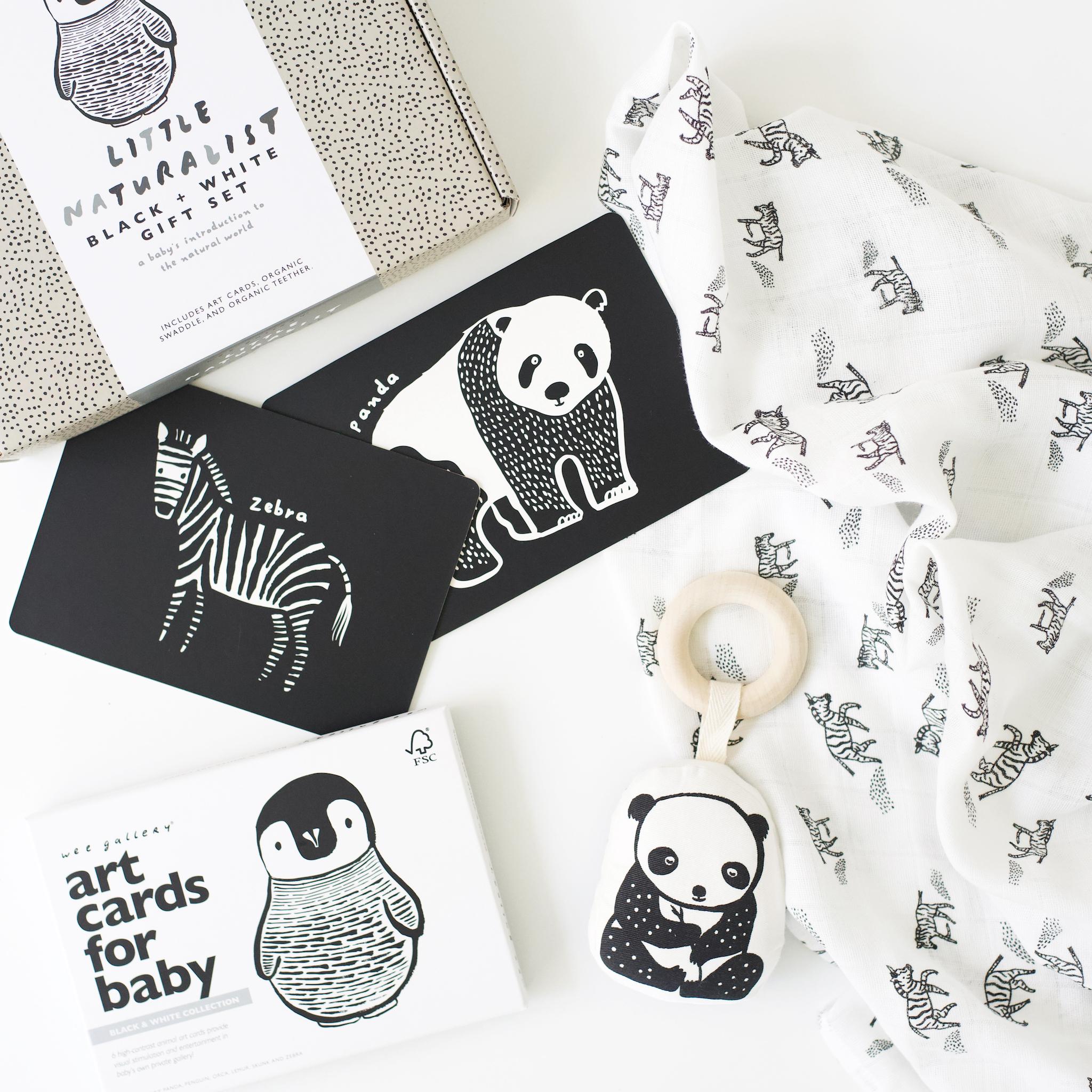 Wee Gallery Art Cards for Baby Black and White Collection